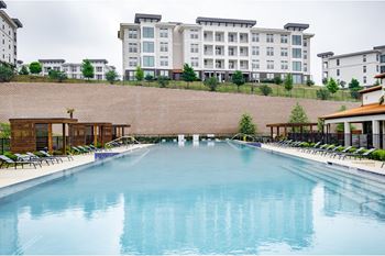 swimming pool at Reveal Skyline apartments